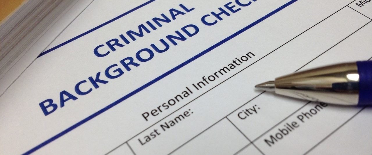 application with criminal background check header