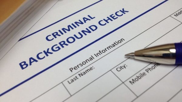 application with criminal background check header